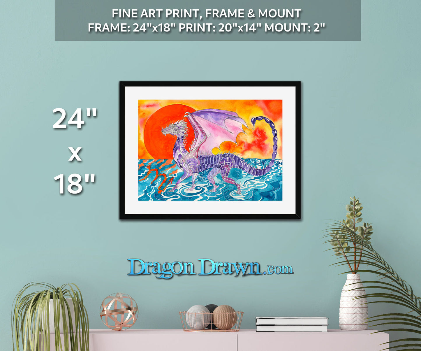 Dragons of Astrologica - Scorpio Framed & Mounted Print