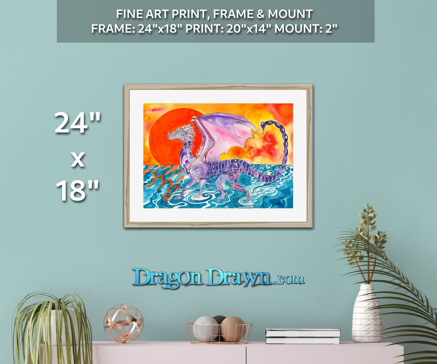 Dragons of Astrologica - Scorpio Framed & Mounted Print