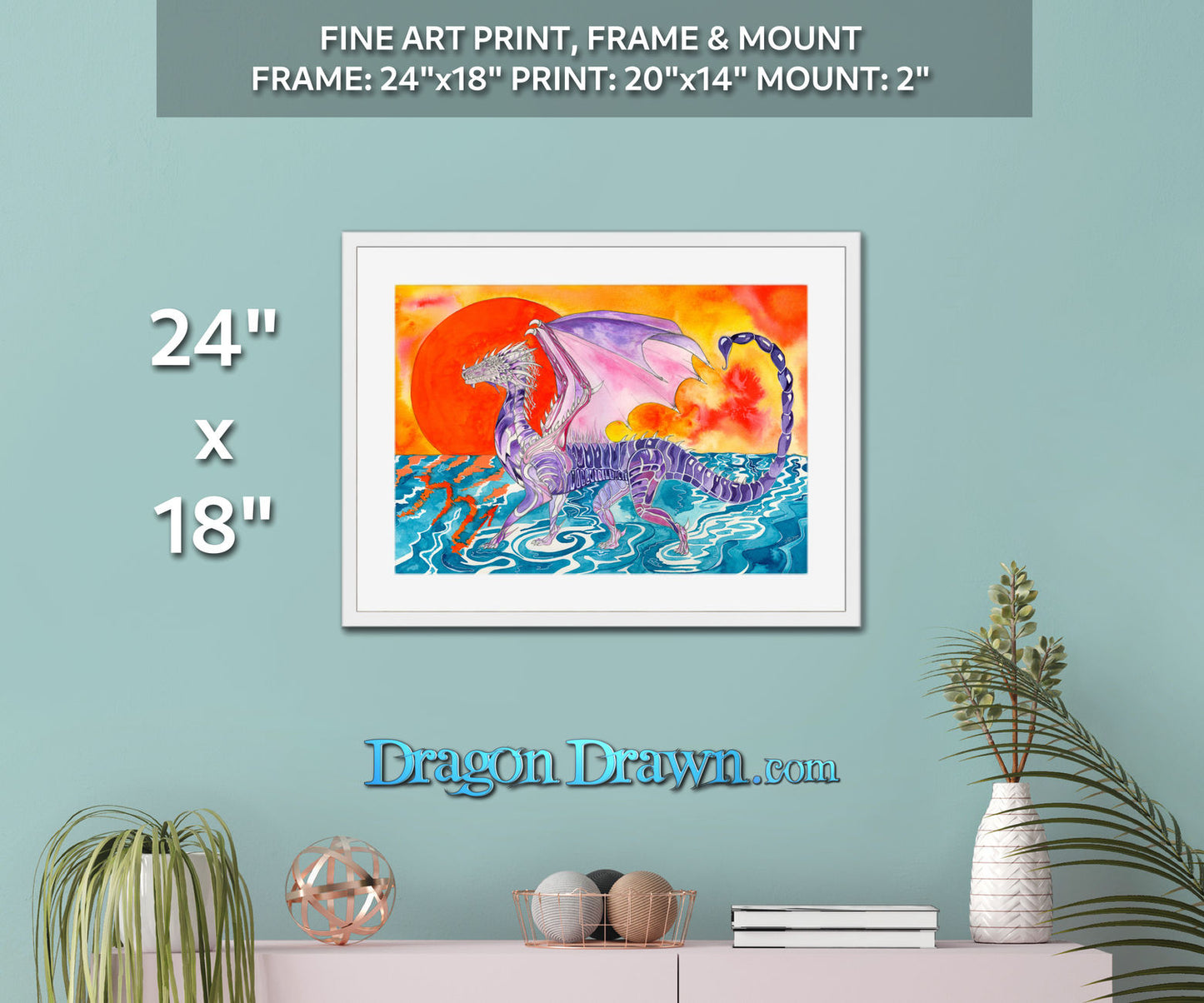 Dragons of Astrologica - Scorpio Framed & Mounted Print