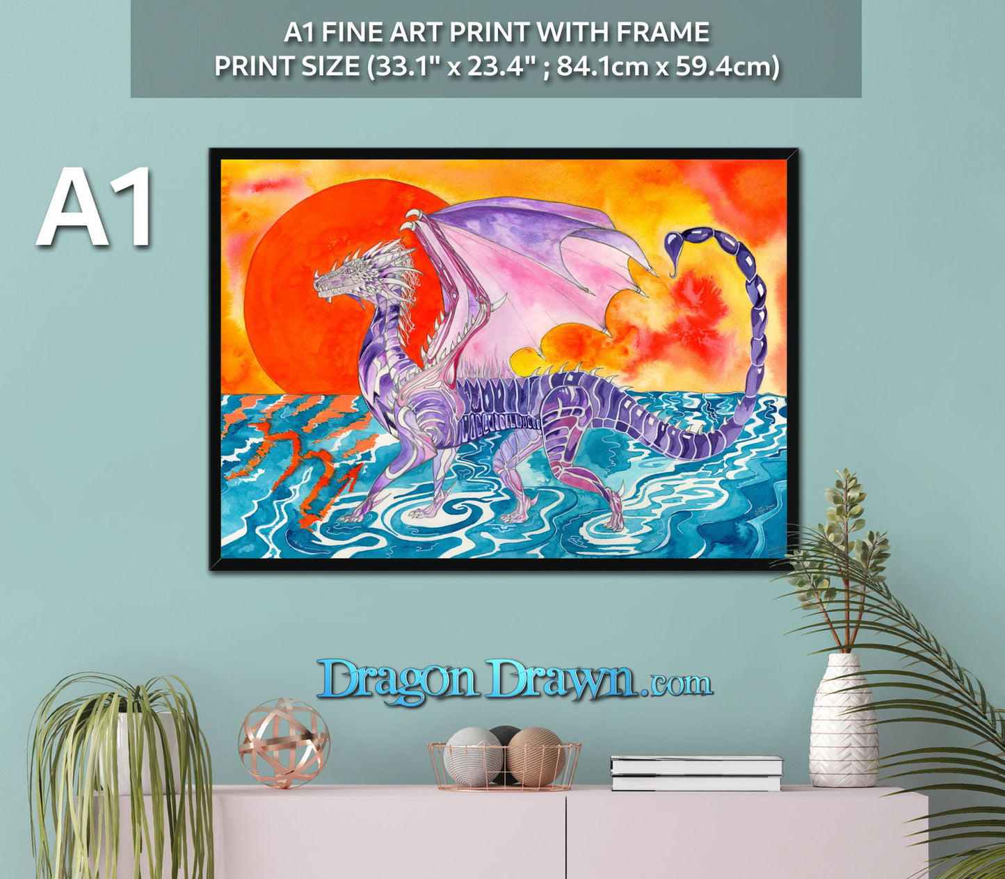 Dragons of Astrologica - Scorpio Framed Print