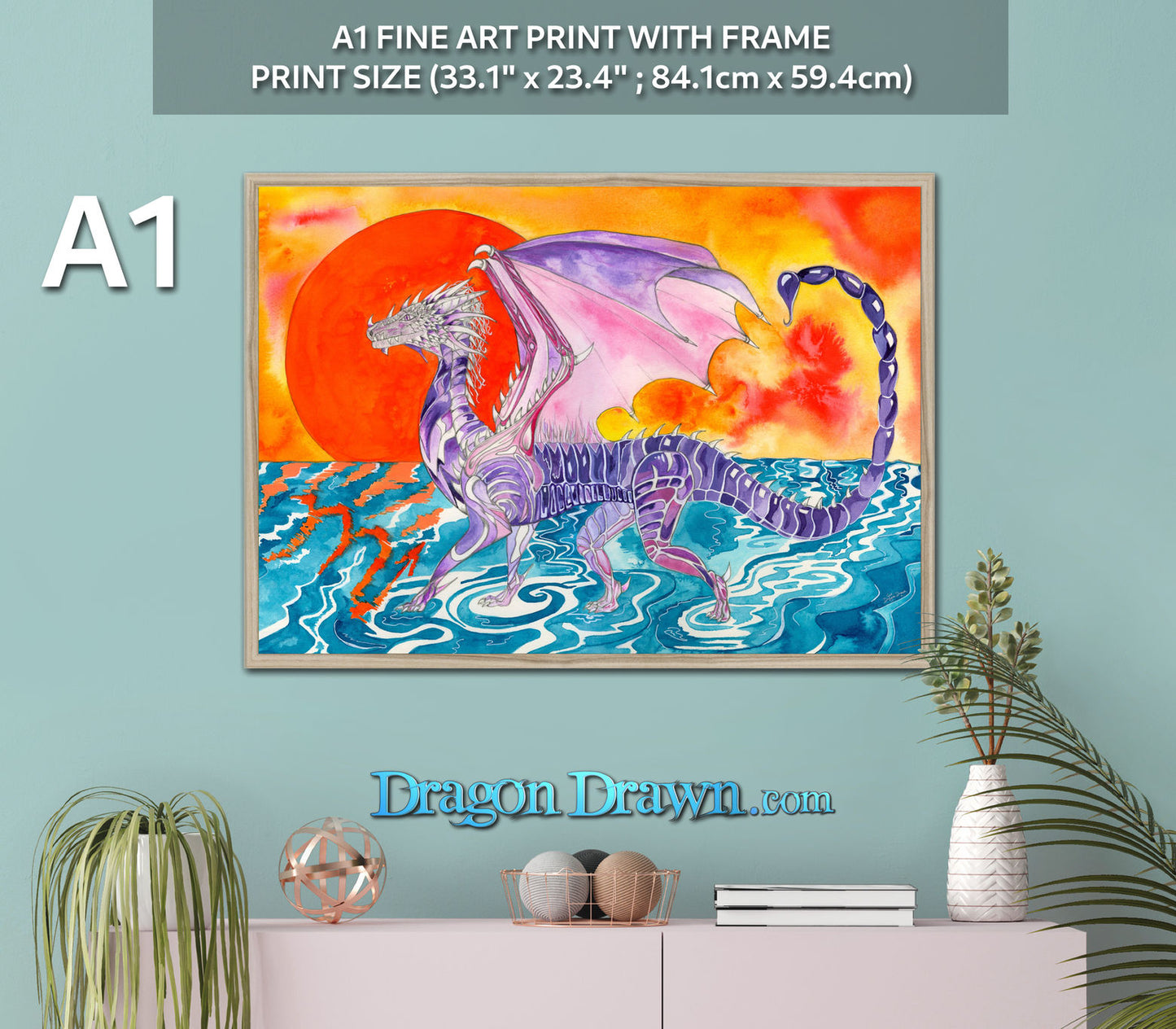 Dragons of Astrologica - Scorpio Framed Print