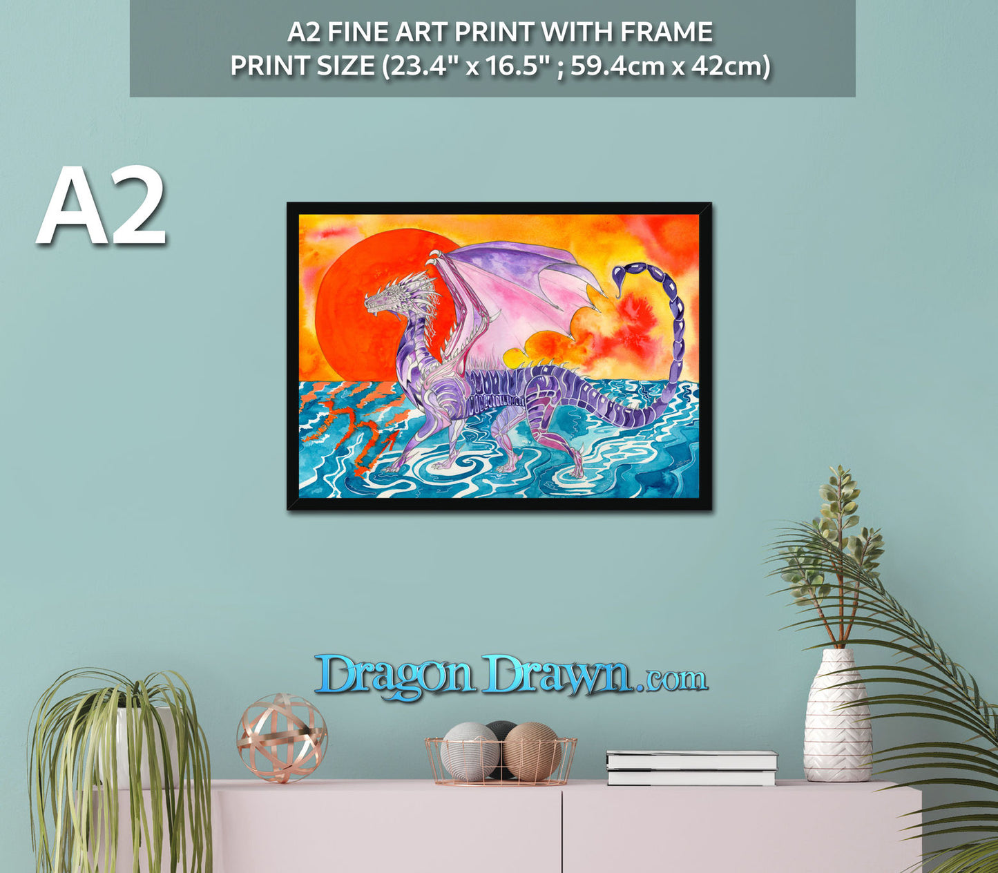 Dragons of Astrologica - Scorpio Framed Print
