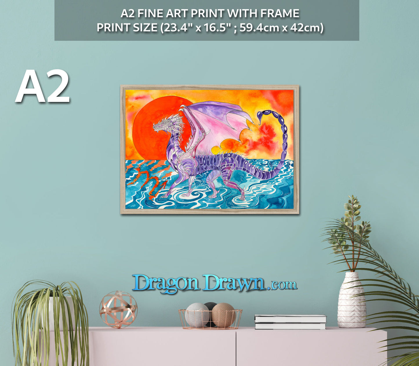 Dragons of Astrologica - Scorpio Framed Print