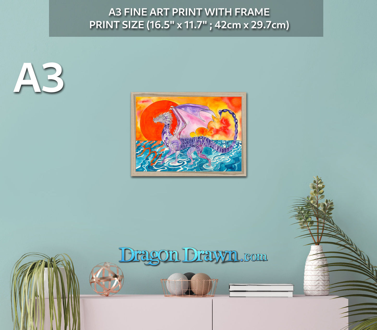 Dragons of Astrologica - Scorpio Framed Print