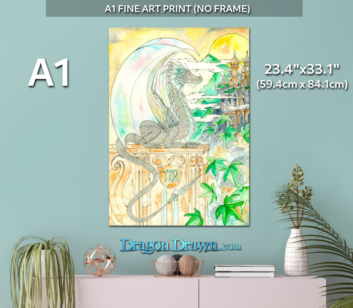 Dragons of Astrologica - Virgo Fine Art Print