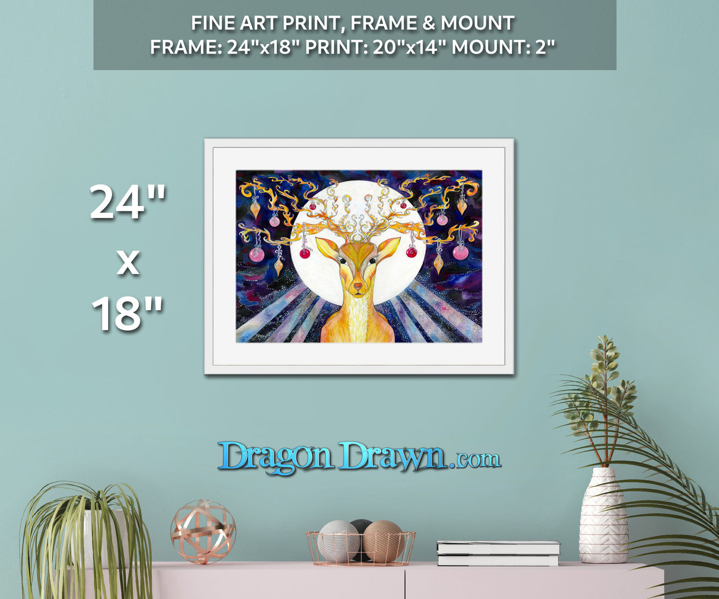 Wintermoon Framed & Mounted Print
