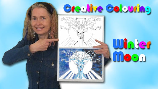 Watch me colour a reindeer and a dragon at super-human speed...