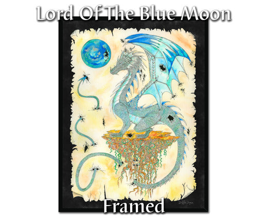 Lord Of The Blue Moon Framed Print