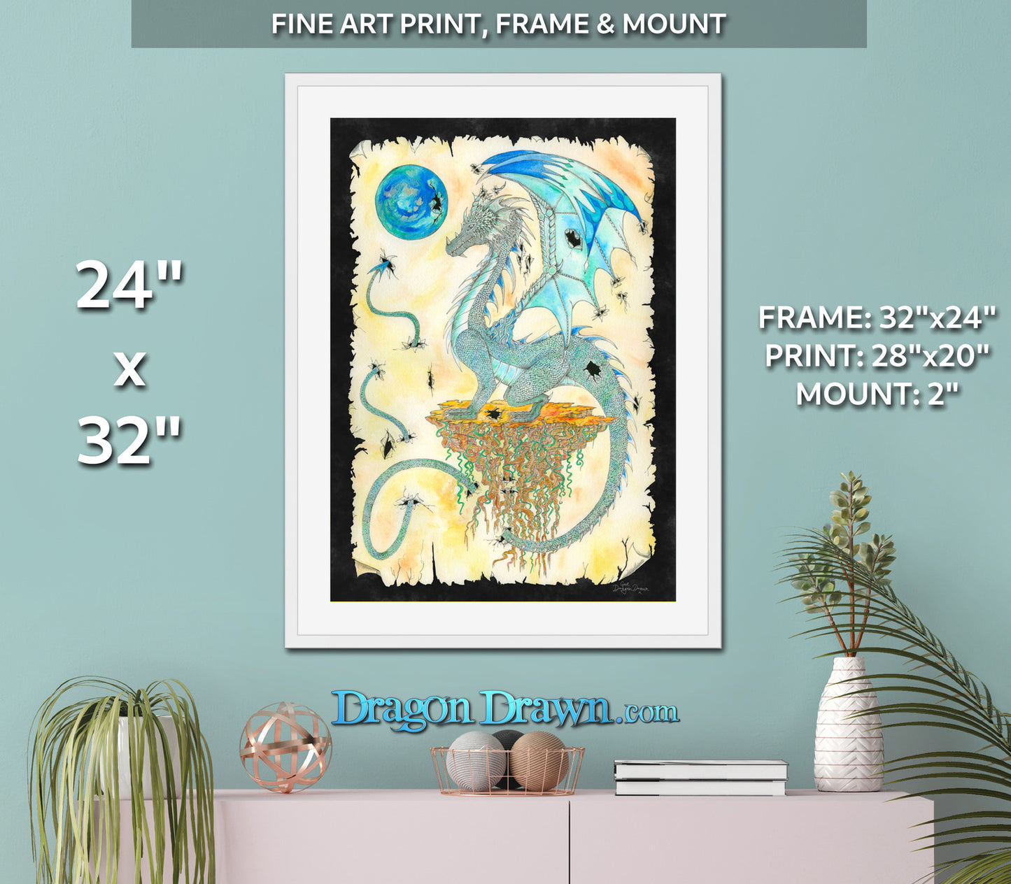 Lord Of The Blue Moon Framed & Mounted Print