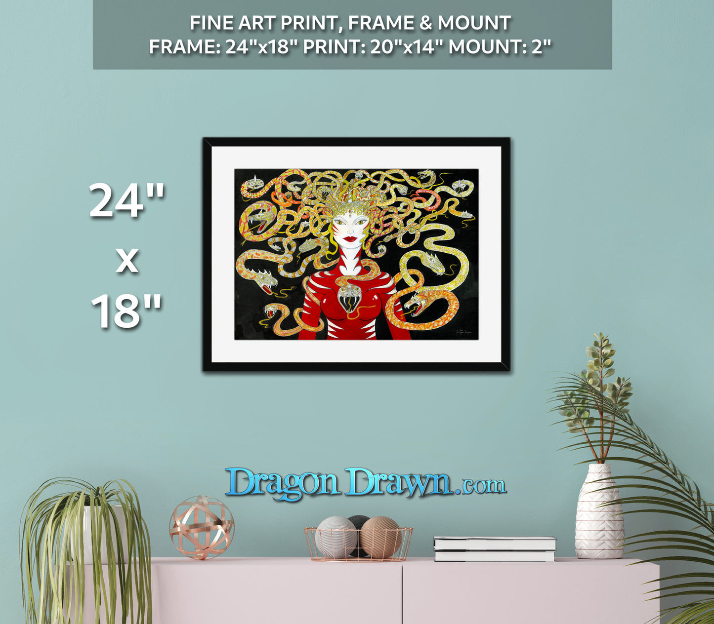 Daughter of Medusa Framed & Mounted Print