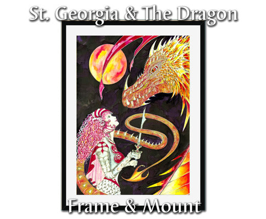 St Georgia And The Dragon Framed & Mounted Print