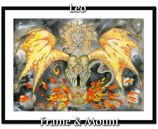 Dragons of Astrologica - Leo Framed & Mounted Print