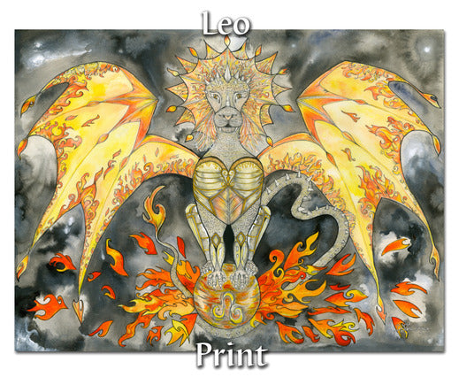 Dragons of Astrologica - Leo Fine Art Print