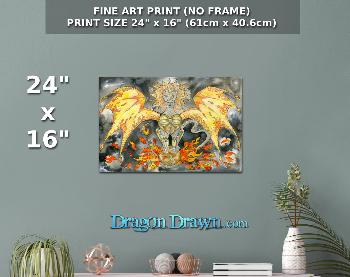 Dragons of Astrologica - Leo Fine Art Print