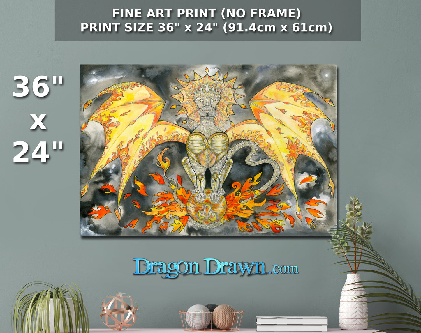 Dragons of Astrologica - Leo Fine Art Print