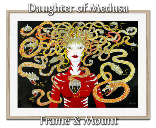 Daughter of Medusa Framed & Mounted Print