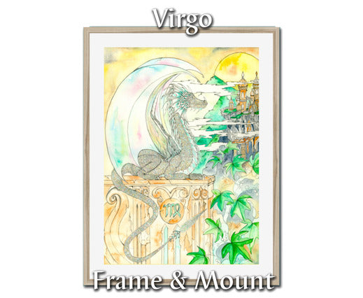 Dragons of Astrologica - Virgo Framed & Mounted Print