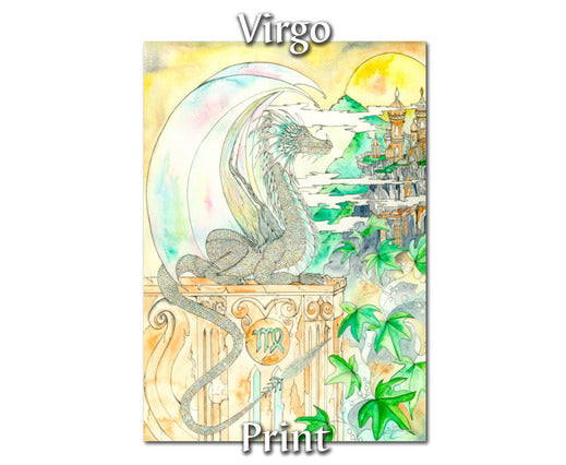 Dragons of Astrologica - Virgo Fine Art Print