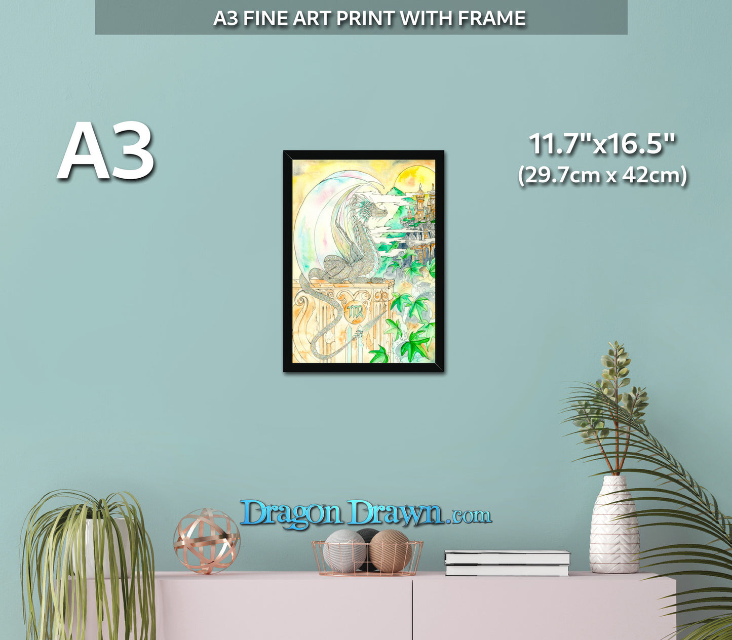 Dragons of Astrologica - Virgo Framed Print