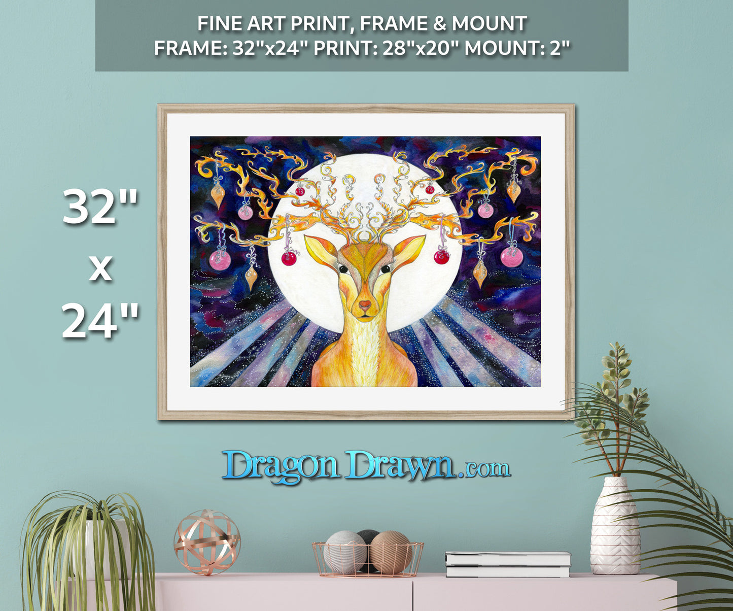 Wintermoon Framed & Mounted Print